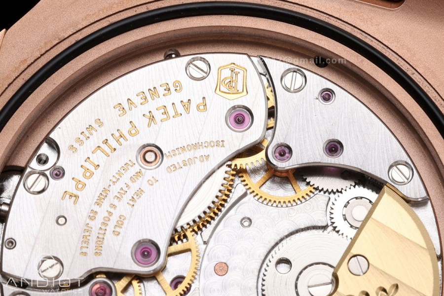 Nautilus 5712r RG UMI 1:1 Best Edition Brown Dial on RG Bracelet PPF240 Super Clone Free Sprung (Weighted)