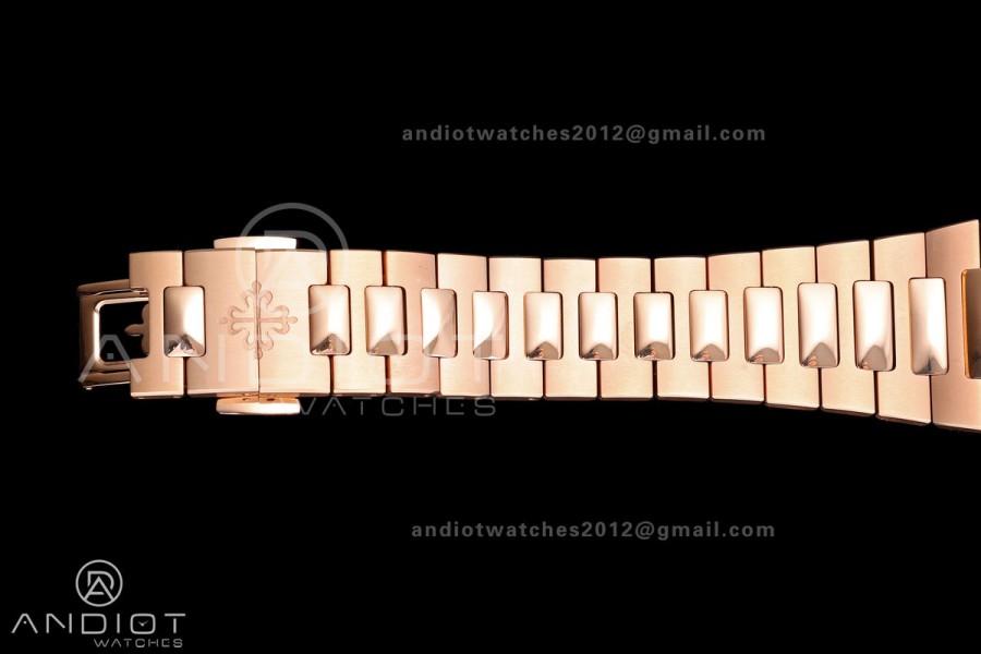 Nautilus 5712r RG UMI 1:1 Best Edition Brown Dial on RG Bracelet PPF240 Super Clone Free Sprung (Weighted)