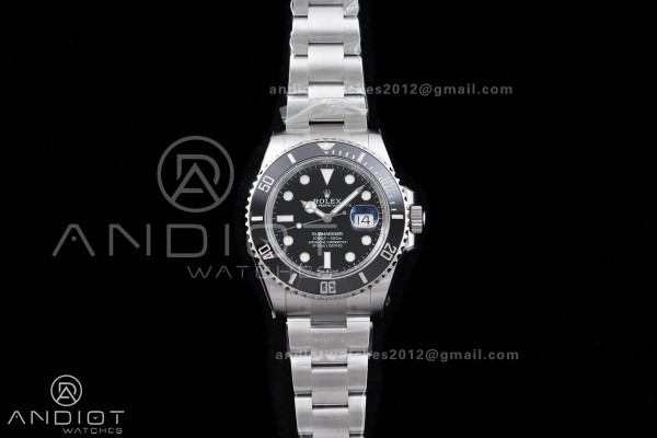 Submariner 41mm 126610 LN Black Ceramic 904L Steel VSF 1:1 Best Edition VS3235 Free Sprung