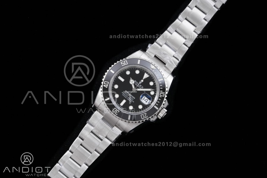 Submariner 41mm 126610 LN Black Ceramic 904L Steel VSF 1:1 Best Edition VS3235 Free Sprung