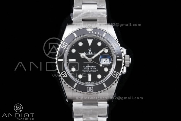 Submariner 41mm 126610 LN Black Ceramic 904L Steel VSF 1:1 Best Edition VS3235 Free Sprung
