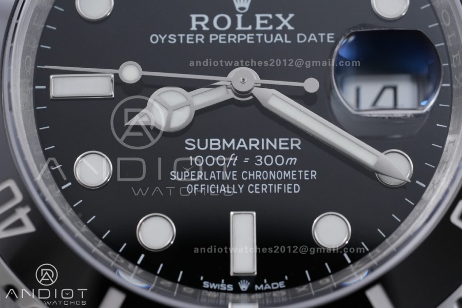 Submariner 41mm 126610 LN Black Ceramic 904L Steel VSF 1:1 Best Edition VS3235 Free Sprung