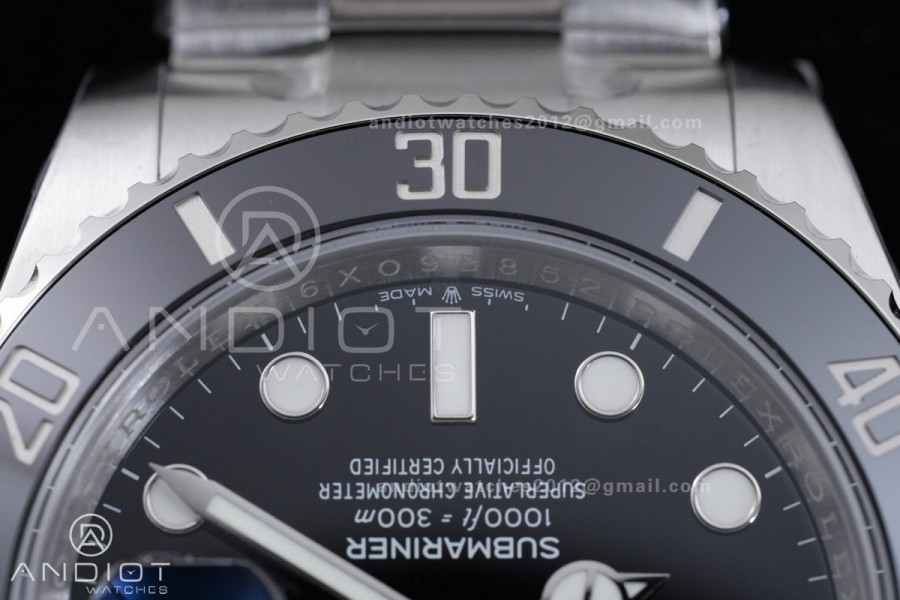 Submariner 41mm 126610 LN Black Ceramic 904L Steel VSF 1:1 Best Edition VS3235 Free Sprung