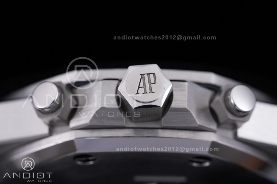 Royal Oak Chrono 26715 SS APSF 1:1 Best Edition Blue Dial On SS Bracelet A2385