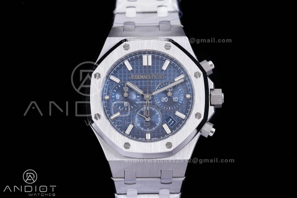 Royal Oak Chrono 26715 SS APSF 1:1 Best Edition Blue Dial On SS Bracelet A2385