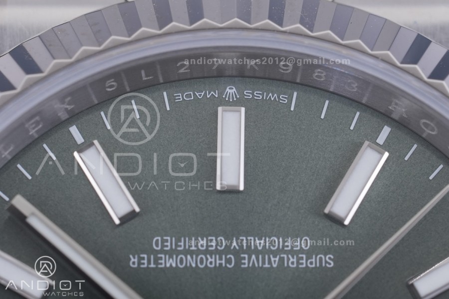 DateJust 36 SS 126234 ARF 1:1 Best Edition Green Dial on Oyster Bracelet DD3235