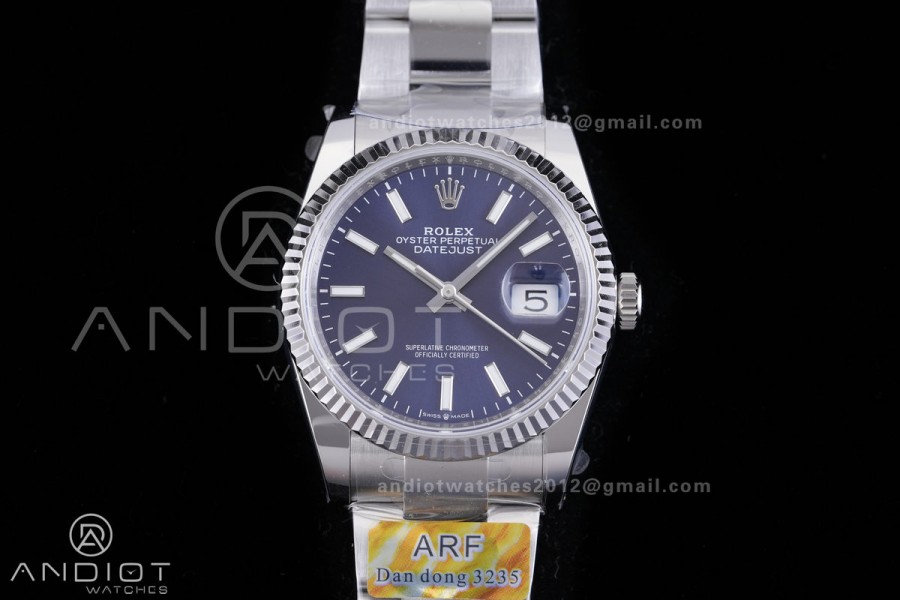 DateJust 36 SS 126234 ARF 1:1 Best Edition Blue Dial on Oyster Bracelet DD3235