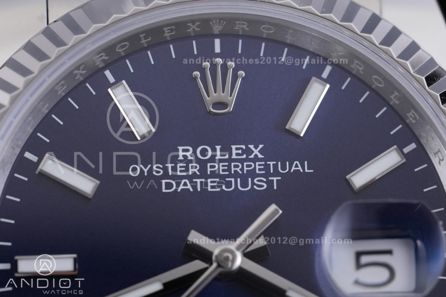 DateJust 36 SS 126234 ARF 1:1 Best Edition Blue Dial on Oyster Bracelet DD3235