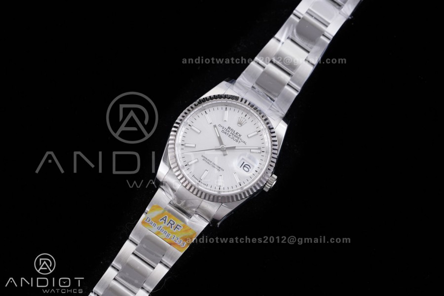 DateJust 36 SS 126234 ARF 1:1 Best Edition Silver Dial on Oyster Bracelet DD3235