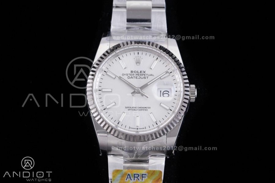 DateJust 36 SS 126234 ARF 1:1 Best Edition Silver Dial on Oyster Bracelet DD3235