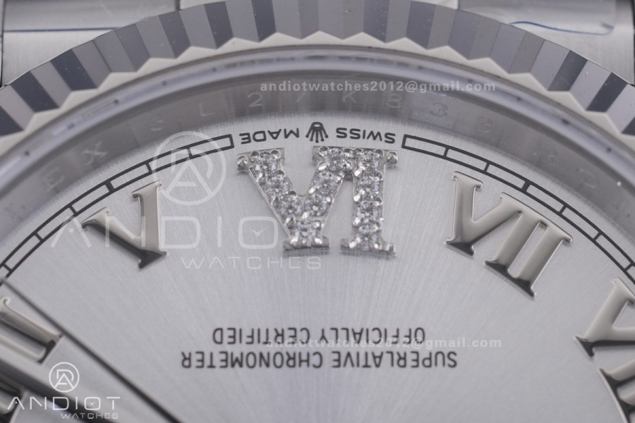 DateJust 36 SS 126234 ARF 1:1 Best Edition Sliver Roman Dial on Oyster Bracelet DD3235