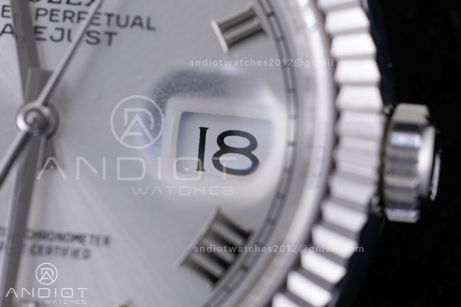 DateJust 36 SS 126234 ARF 1:1 Best Edition Sliver Roman Dial on Oyster Bracelet DD3235