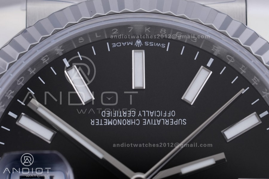 DateJust 36 SS 126234 ARF 1:1 Best Edition Black Dial on Oyster Bracelet DD3235