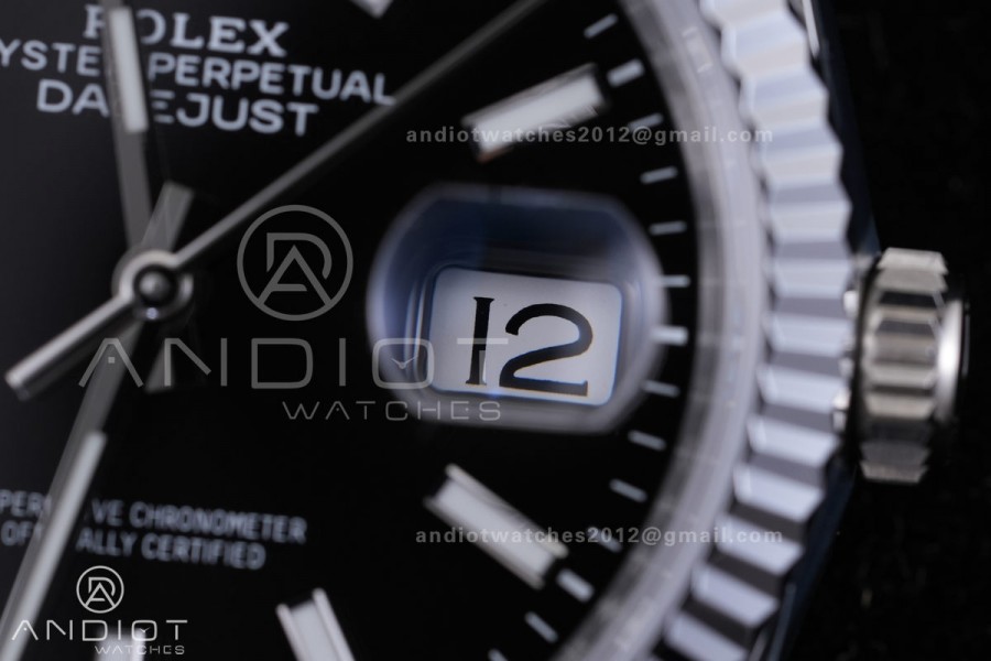 DateJust 36 SS 126234 ARF 1:1 Best Edition Black Dial on Oyster Bracelet DD3235