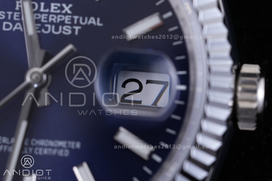 DateJust 36 SS 126234 ARF 1:1 Best Edition Blue Stick Dial on Jubilee Bracelet DD3235