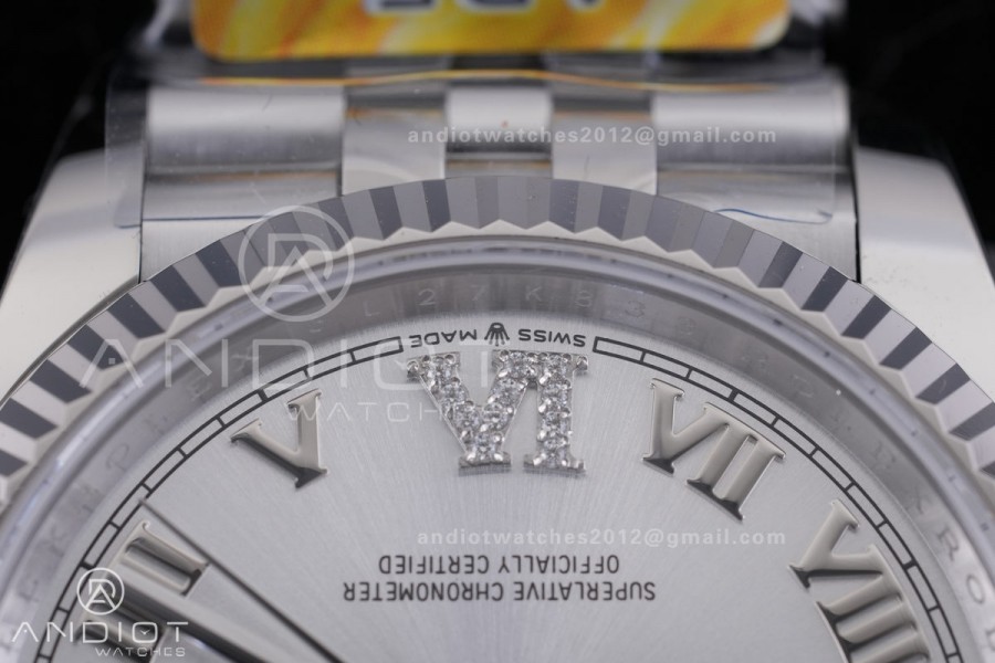 DateJust 36 SS 126234 ARF 1:1 Best Edition Sliver Roman Dial on Jubilee Bracelet DD3235