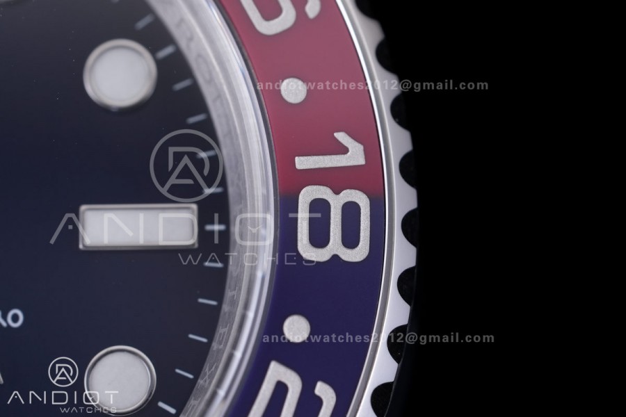 GMT Master II 126719 BLRO Gain Weight V4 Gold Factory 1:1 Best Edition Blue Dial On Oyster Bracelet SH3285 CHS