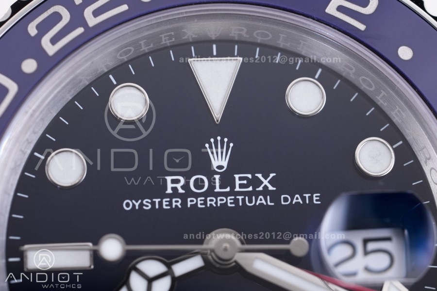 GMT Master II 126719 BLRO Gain Weight V4 Gold Factory 1:1 Best Edition Blue Dial On Oyster Bracelet SH3285 CHS