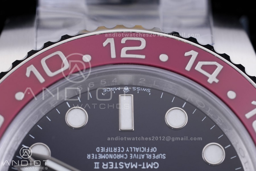 GMT Master II 126719 BLRO Gain Weight V4 Gold Factory 1:1 Best Edition Blue Dial On Oyster Bracelet SH3285 CHS