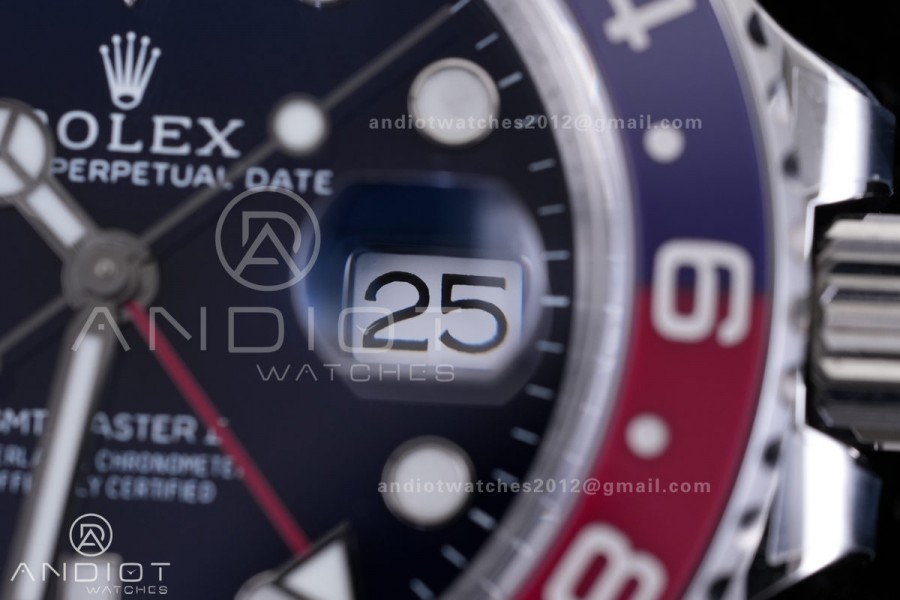 GMT Master II 126719 BLRO Gain Weight V4 Gold Factory 1:1 Best Edition Blue Dial On Oyster Bracelet SH3285 CHS