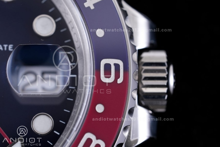 GMT Master II 126719 BLRO Gain Weight V4 Gold Factory 1:1 Best Edition Blue Dial On Oyster Bracelet SH3285 CHS