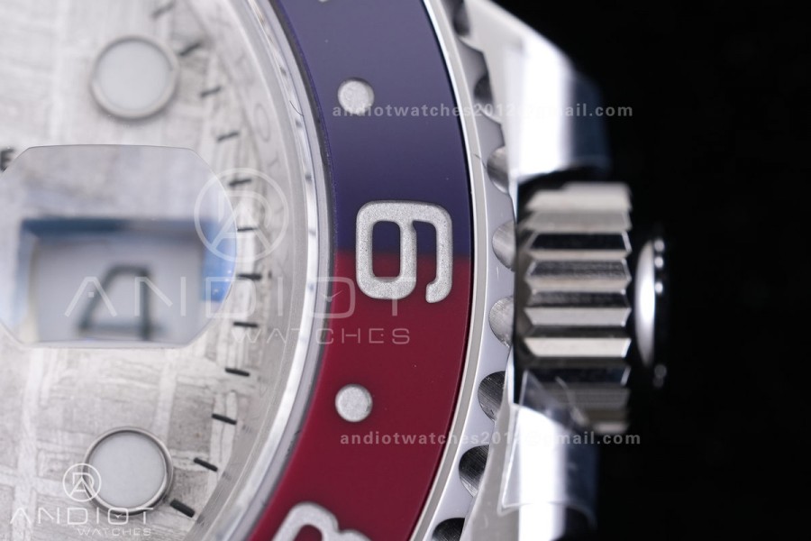 GMT Master II 126719 BLRO Gain Weight V4 Gold Factory 1:1 Best Edition Real Meteorite Dial On Oyster Bracelet SH3285 CHS