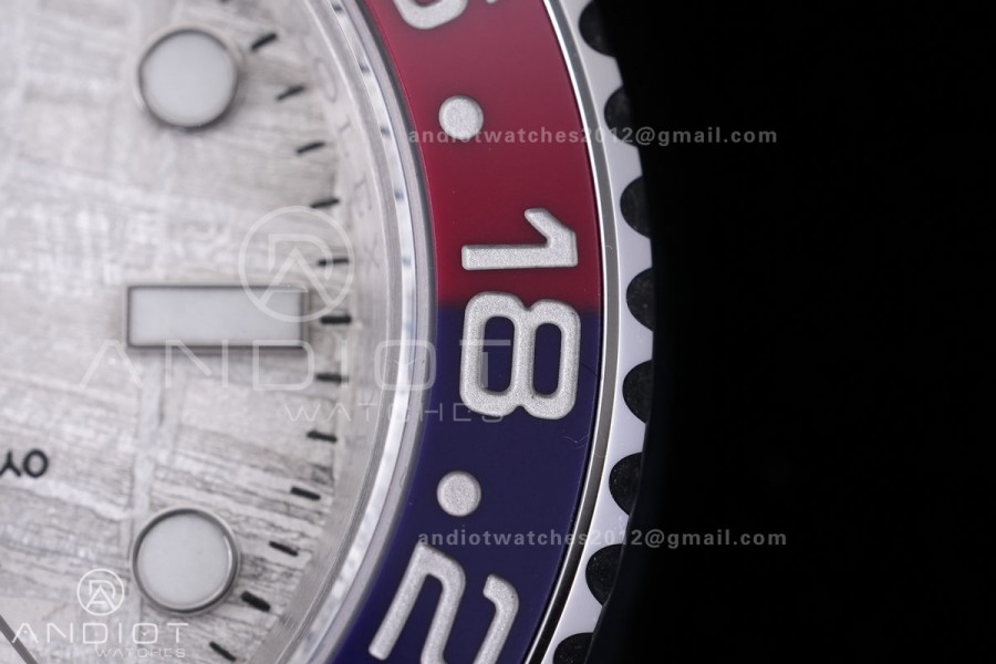 GMT Master II 126719 BLRO Gain Weight V4 Gold Factory 1:1 Best Edition Real Meteorite Dial On Oyster Bracelet SH3285 CHS
