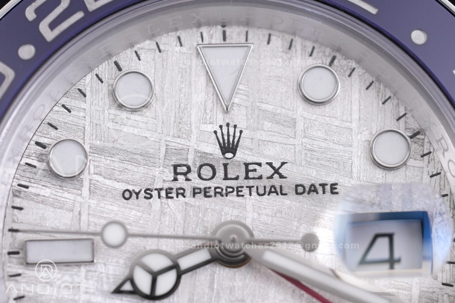 GMT Master II 126719 BLRO Gain Weight V4 Gold Factory 1:1 Best Edition Real Meteorite Dial On Oyster Bracelet SH3285 CHS