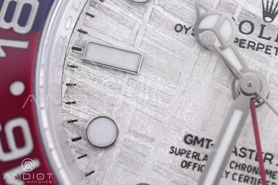 GMT Master II 126719 BLRO Gain Weight V4 Gold Factory 1:1 Best Edition Real Meteorite Dial On Oyster Bracelet SH3285 CHS