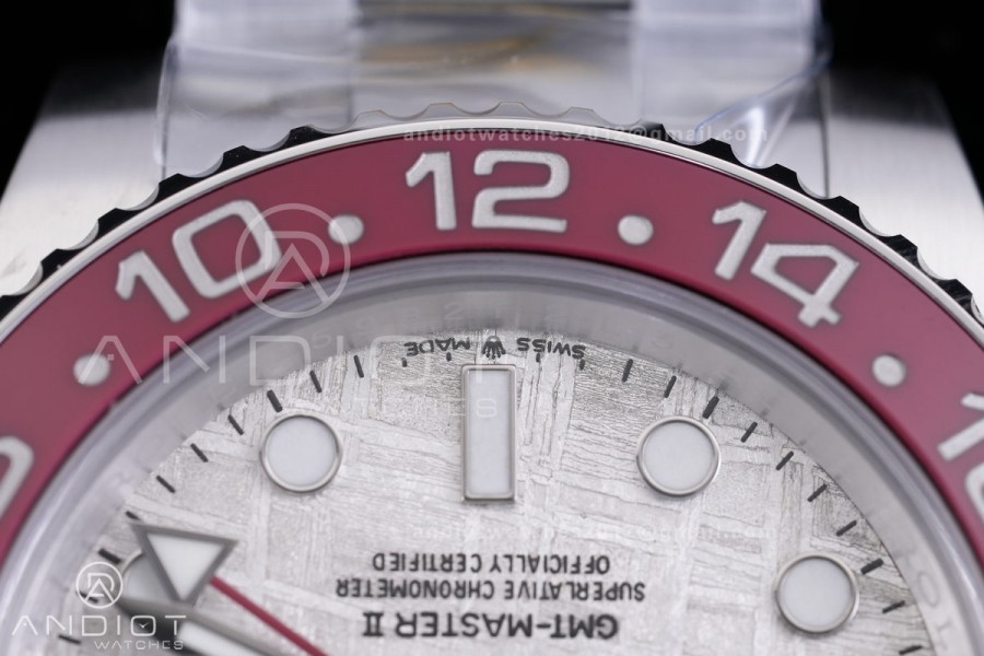 GMT Master II 126719 BLRO Gain Weight V4 Gold Factory 1:1 Best Edition Real Meteorite Dial On Oyster Bracelet SH3285 CHS