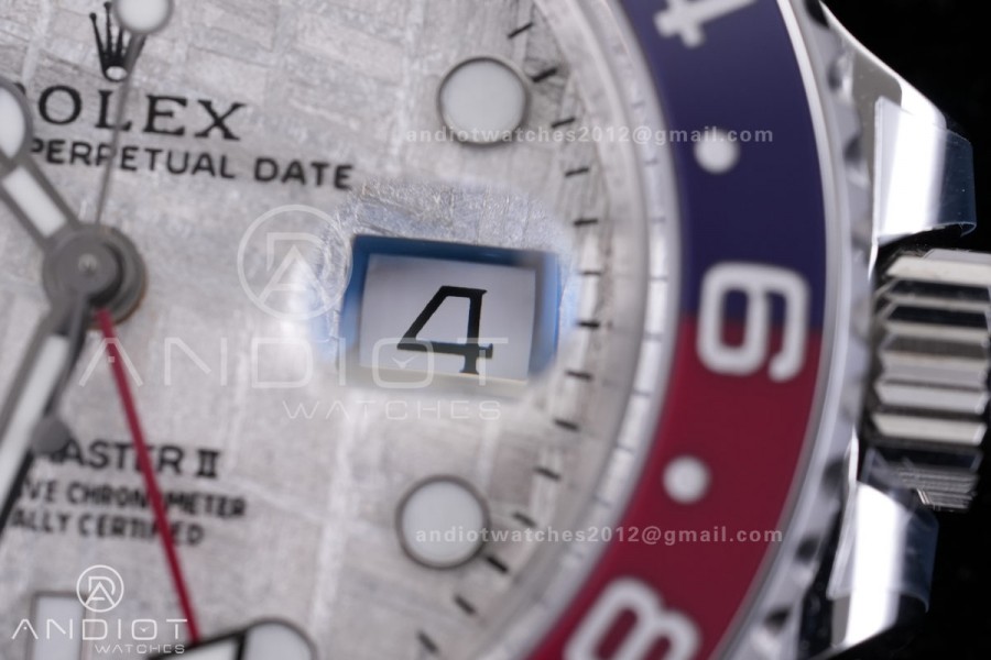 GMT Master II 126719 BLRO Gain Weight V4 Gold Factory 1:1 Best Edition Real Meteorite Dial On Oyster Bracelet SH3285 CHS