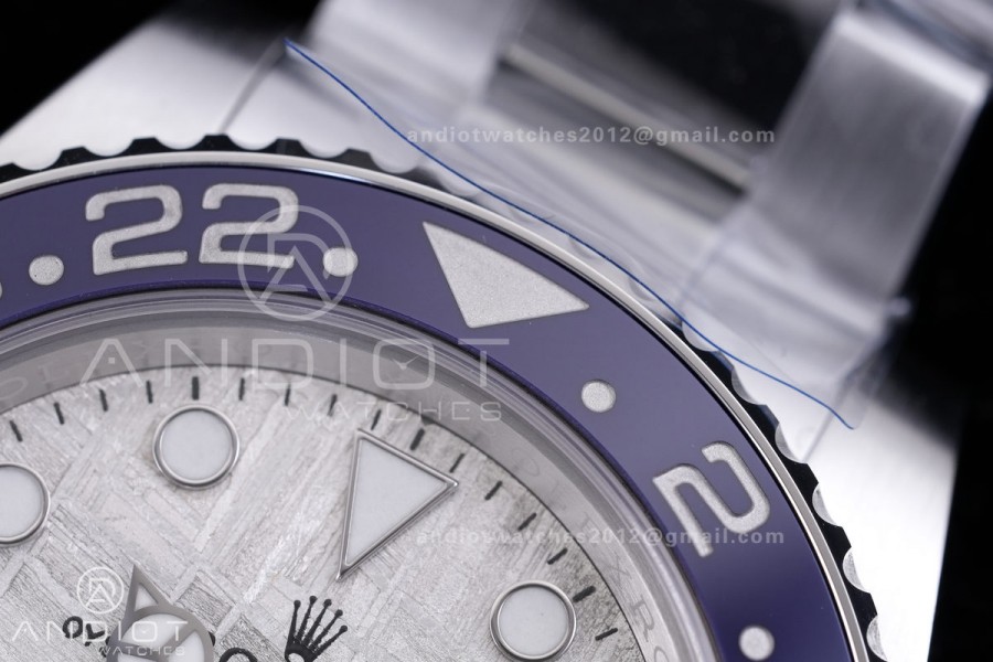 GMT Master II 126719 BLRO Gain Weight V4 Gold Factory 1:1 Best Edition Real Meteorite Dial On Oyster Bracelet SH3285 CHS