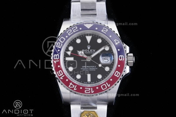 GMT Master II 126719 BLRO Gain Weight V4 Gold Factory 1:1 Best Edition Black Dial On Oyster Bracelet SH3285 CHS