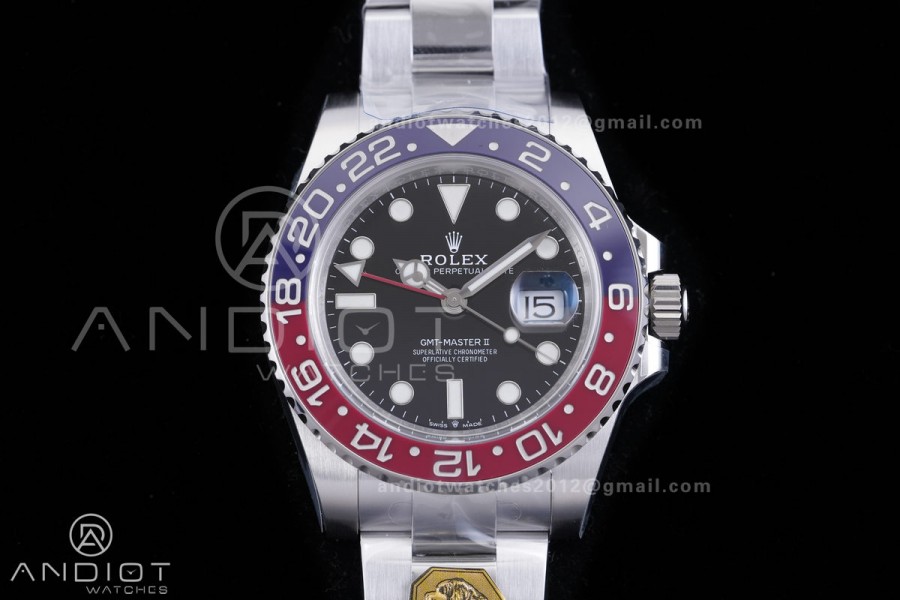 GMT Master II 126719 BLRO Gain Weight V4 Gold Factory 1:1 Best Edition Black Dial On Oyster Bracelet SH3285 CHS