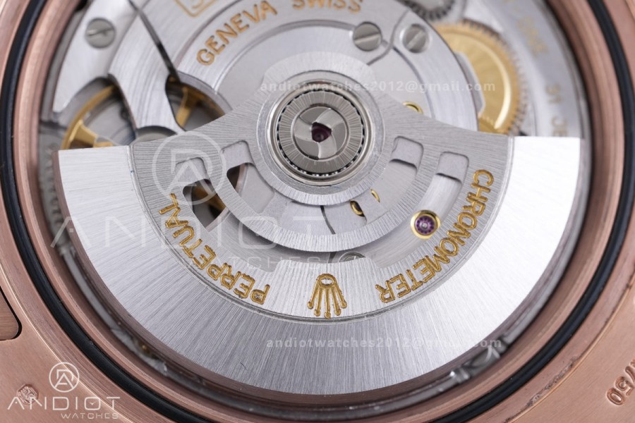 GMT Master II 126715 CHNR Gain Weight  V4 Gold Factory 1:1 Best Edition Black Dial on RG Bracelet VR3285 CHS