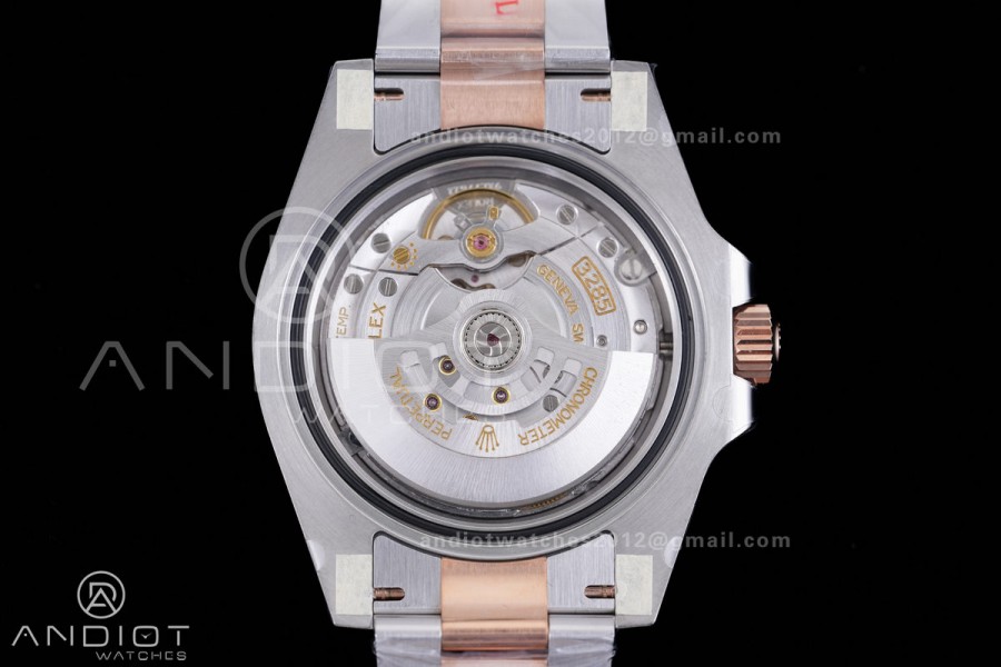 GMT-Master II 126711 CHNR Gain Weight V4 Gold Factory 1:1 Best Edition Black Dial On SS/RG Bracelet SH3285 CHS