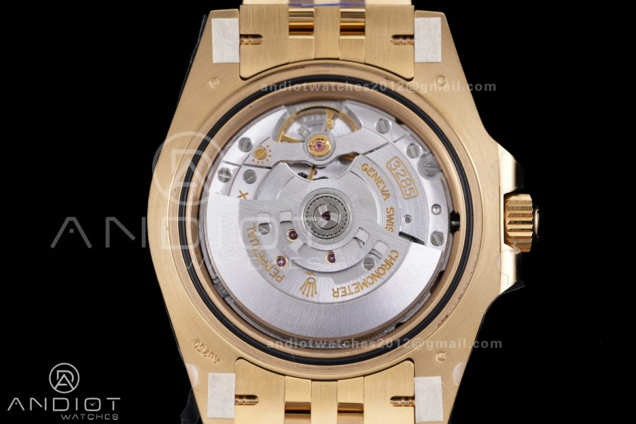 GMT Master II 126718 GRNR Gain Weight V4 Gold Factory 1:1 Best Edition Black Dial On YG Jubilee Bracelet SH3285 CHS