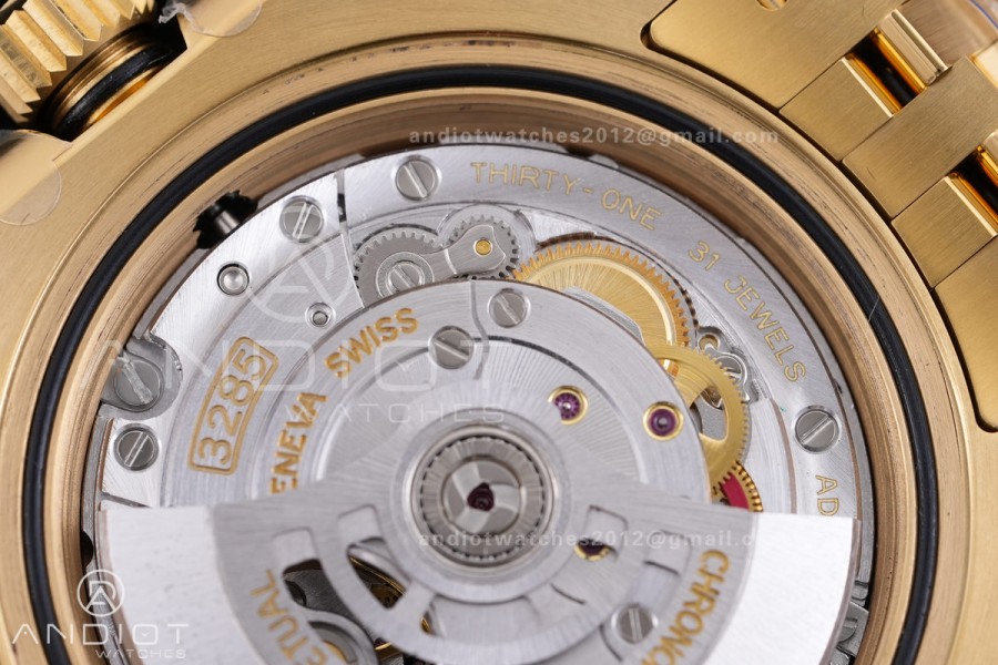 GMT Master II 126718 GRNR Gain Weight V4 Gold Factory 1:1 Best Edition Black Dial On YG Jubilee Bracelet SH3285 CHS