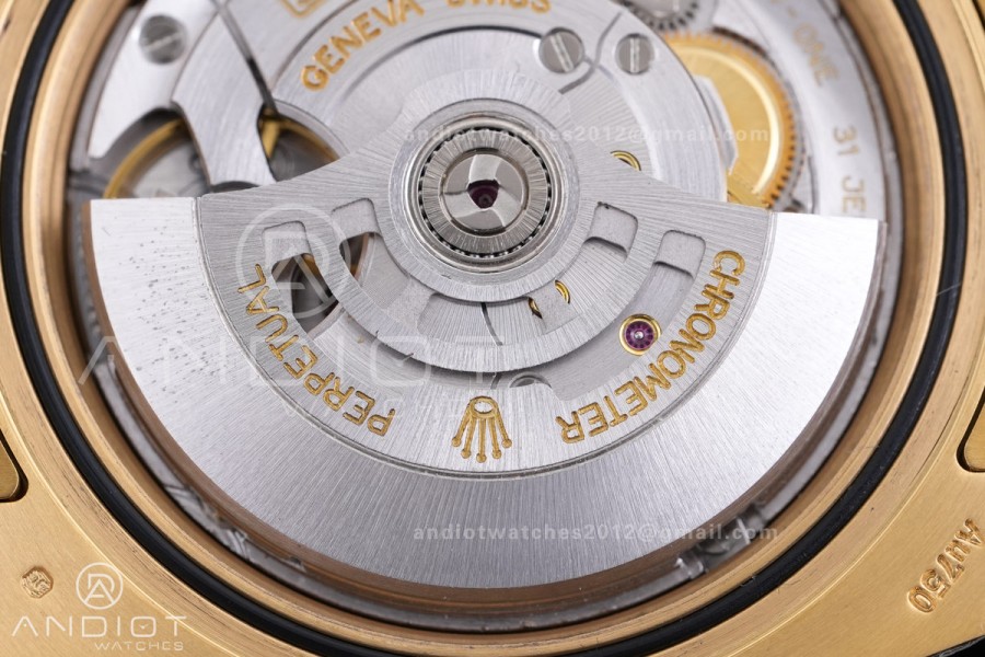 GMT Master II 126718 GRNR Gain Weight V4 Gold Factory 1:1 Best Edition Black Dial On YG Jubilee Bracelet SH3285 CHS