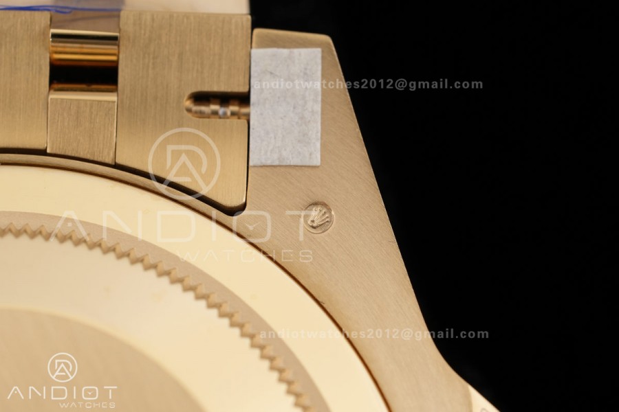 GMT Master II 126718 GRNR Gain Weight V4 Gold Factory 1:1 Best Edition Black Dial On YG Jubilee Bracelet SH3285 CHS