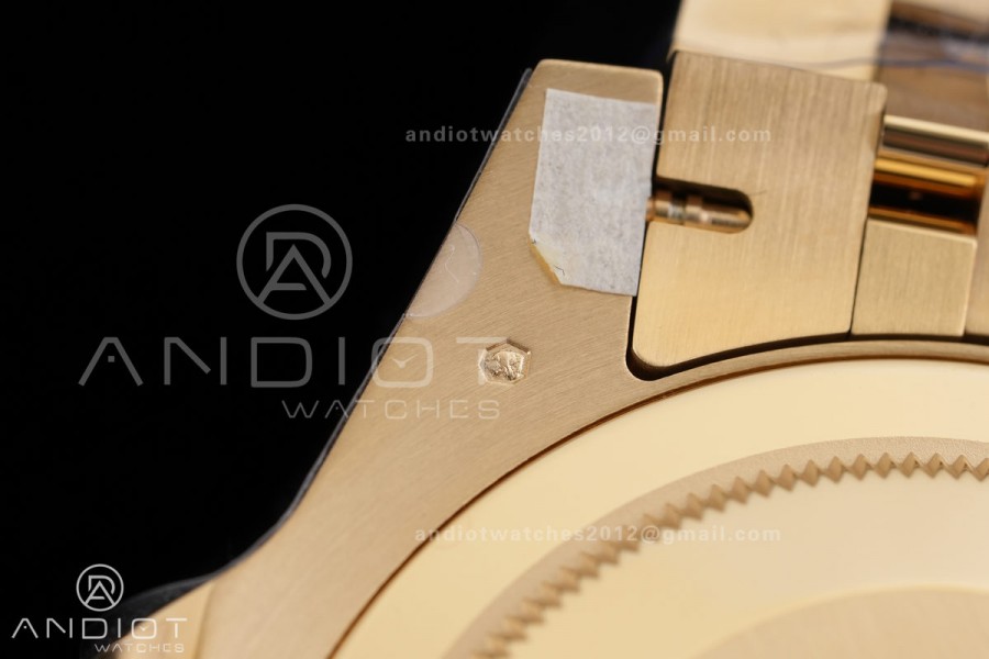 GMT Master II 126718 GRNR Gain Weight V4 Gold Factory 1:1 Best Edition Black Dial On YG Jubilee Bracelet SH3285 CHS