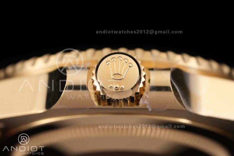 GMT Master II 126718 GRNR Gain Weight V4 Gold Factory 1:1 Best Edition Black Dial On YG Jubilee Bracelet SH3285 CHS