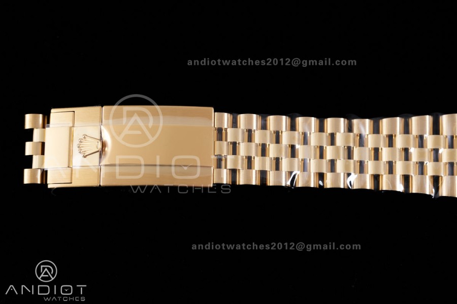 GMT Master II 126718 GRNR Gain Weight V4 Gold Factory 1:1 Best Edition Black Dial On YG Jubilee Bracelet SH3285 CHS