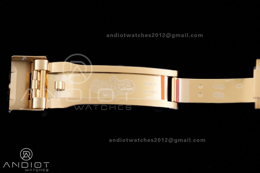 GMT Master II 126718 GRNR Gain Weight V4 Gold Factory 1:1 Best Edition Black Dial On YG Jubilee Bracelet SH3285 CHS