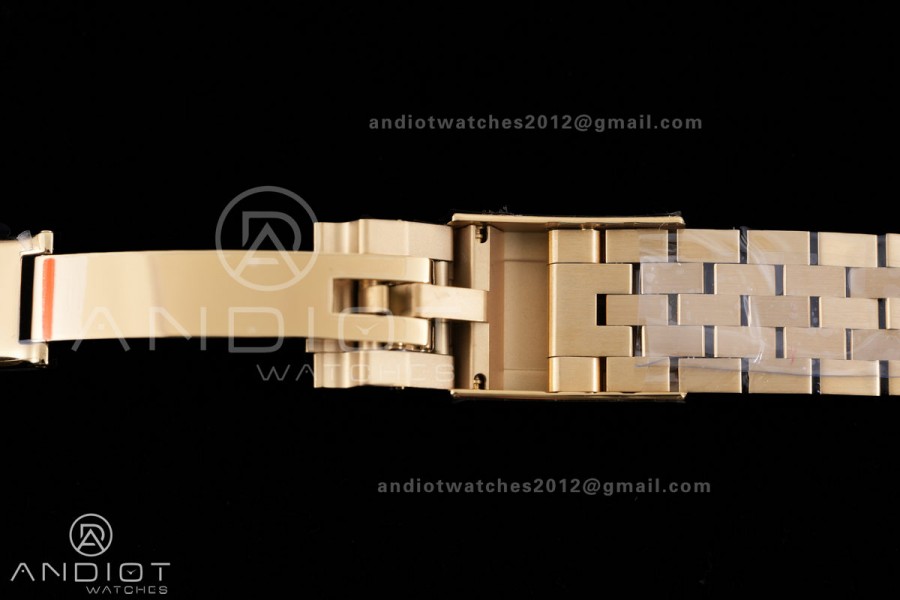 GMT Master II 126718 GRNR Gain Weight V4 Gold Factory 1:1 Best Edition Black Dial On YG Jubilee Bracelet SH3285 CHS