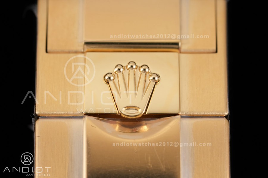 GMT Master II 126718 GRNR Gain Weight V4 Gold Factory 1:1 Best Edition Black Dial On YG Jubilee Bracelet SH3285 CHS