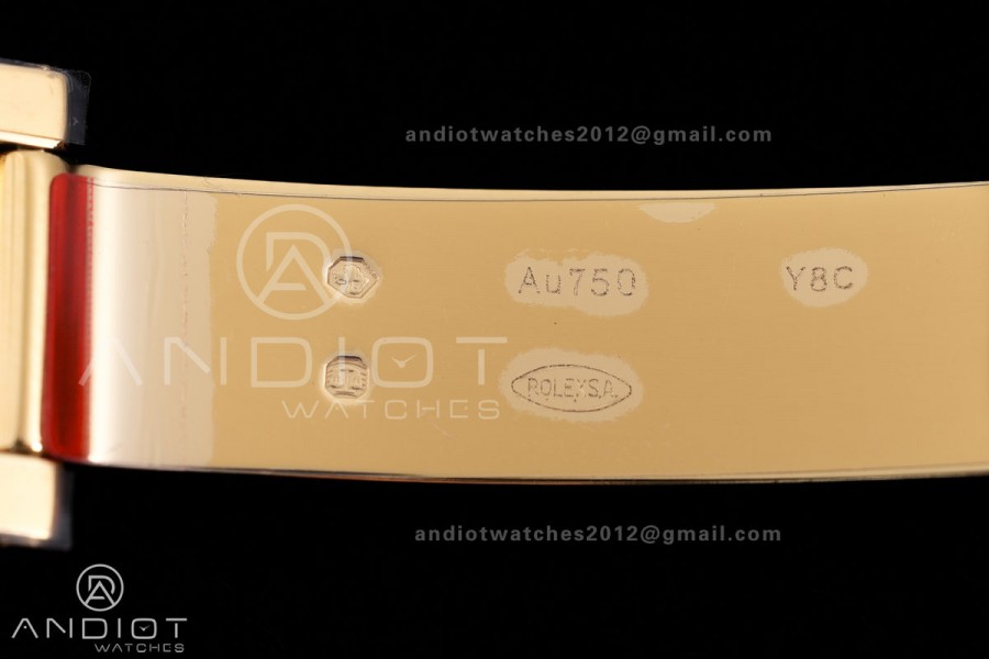 GMT Master II 126718 GRNR Gain Weight V4 Gold Factory 1:1 Best Edition Black Dial On YG Jubilee Bracelet SH3285 CHS