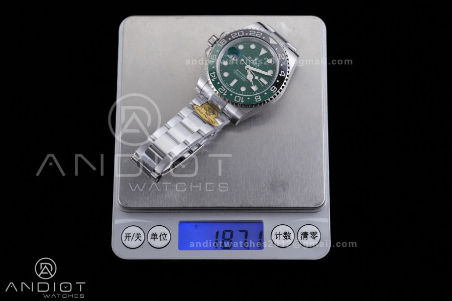GMT Master II 126729VRNR Gain Weight V4 Gold Factory 1:1 Best Edition Green Dial On Oyster Bracelet SH3285 CHS