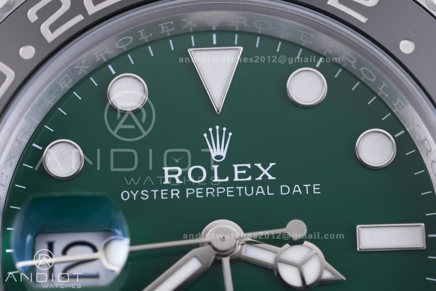 GMT Master II 126729VRNR Gain Weight V4 Gold Factory 1:1 Best Edition Green Dial On Oyster Bracelet SH3285 CHS