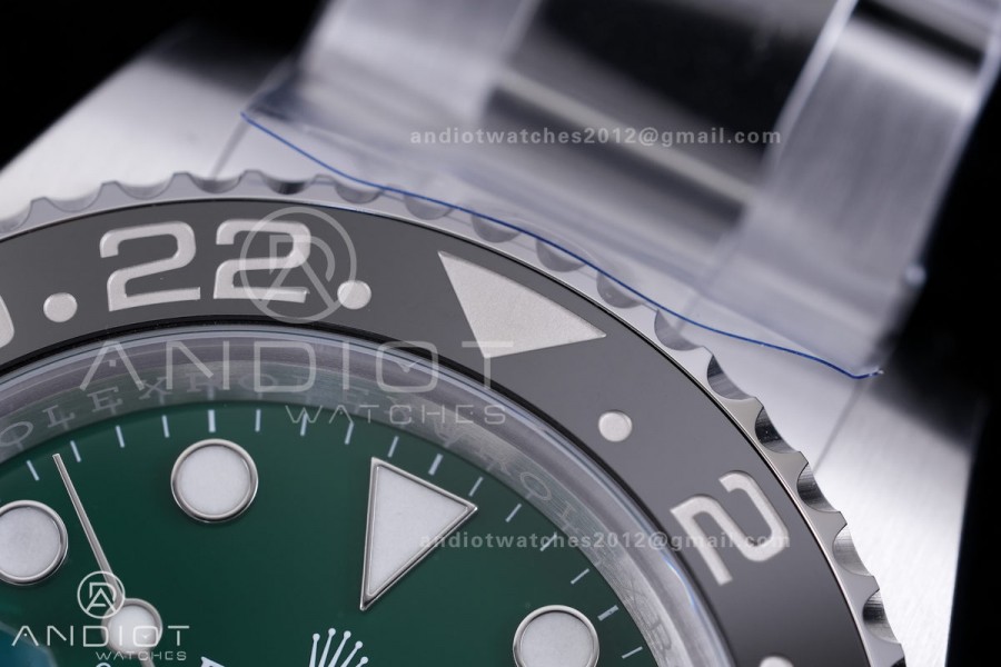 GMT Master II 126729VRNR Gain Weight V4 Gold Factory 1:1 Best Edition Green Dial On Oyster Bracelet SH3285 CHS